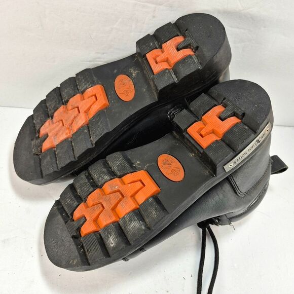 NexGen Men's Black Leather Lace-Up Motorcycle Biker Boots Size 8 Vintage - Picture 15 of 16